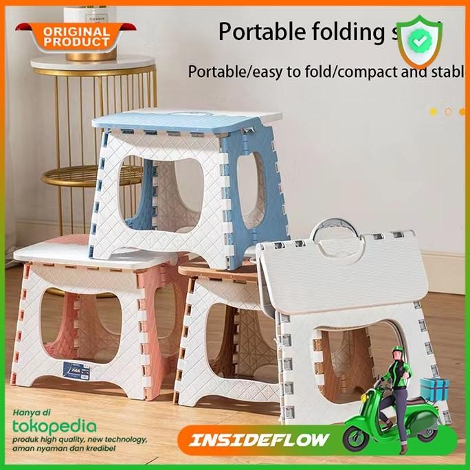 Kursi Lipat Mini Bangku Jongkok Kecil Dingklik Dapur Hiking Camping