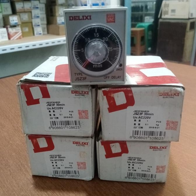 Timer Off Delay Jsz3F Delixi 220Vac New Stok