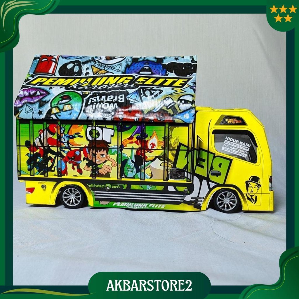 Promo Miniatur Truk Murah Truk Oleng Lampu Terpal Bisa Belok Mainan Anak Tawakal Putih 5 Kado Ulang 