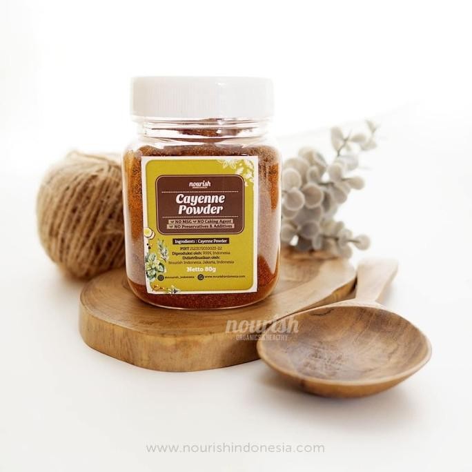 

Nourish Indonesia, Cayenne Pepper Powder 80gr nUg