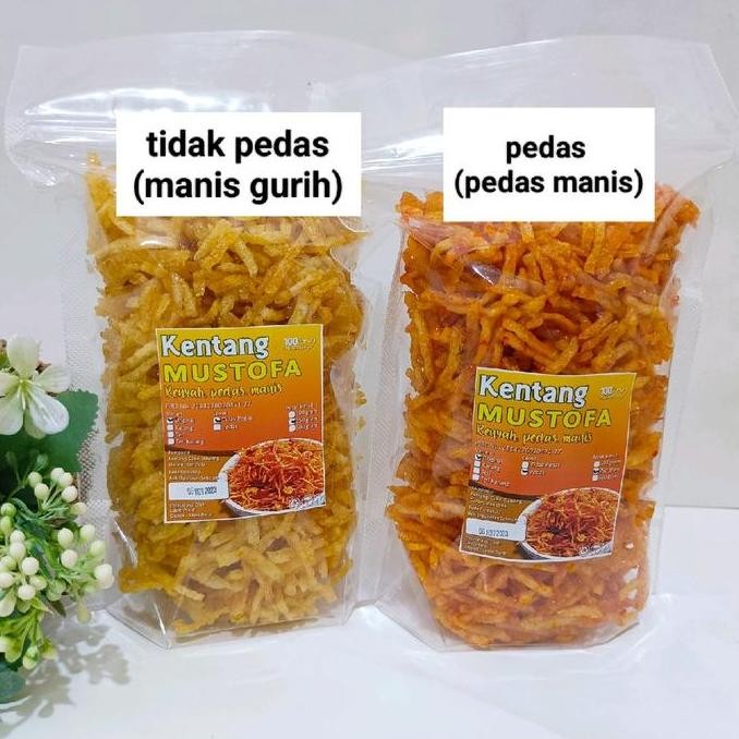 

Kentang Mustofa 100 gram Renyah pedas manis nUg