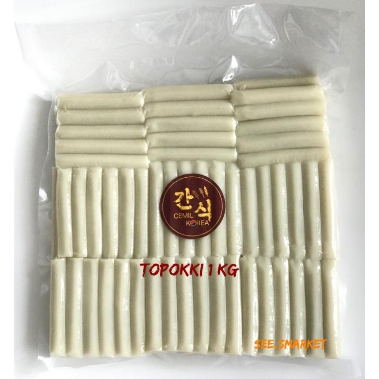 

Topoki Toppoki Topokki Tteok Tteokbokki Halal Tokpoki Rice Cake / 1 Kg nUg