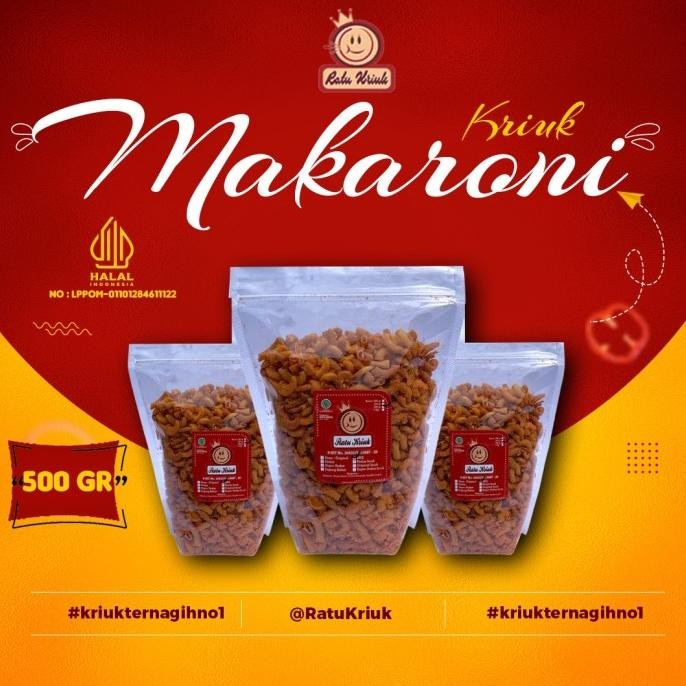 

Makaroni 500gr (makaroni goreng kriuk kres) by Ratu Kriuk nUg