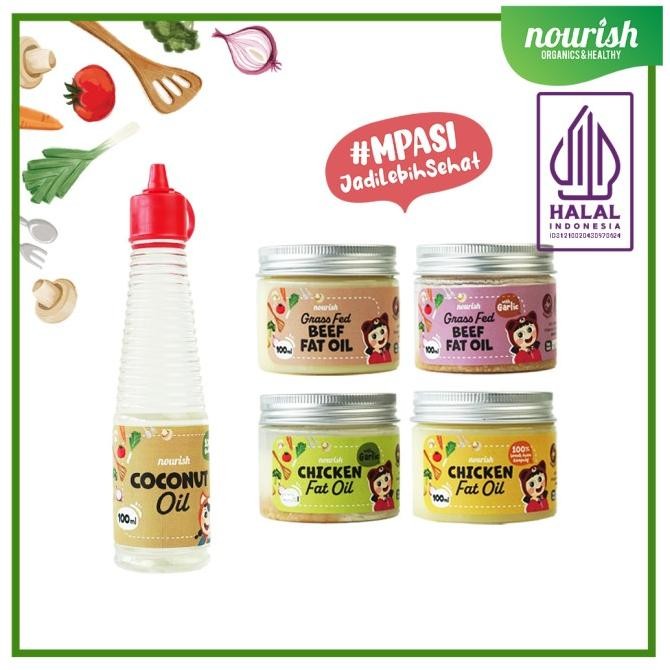 

Nourish Chicken Fat Oil / Beef Fat Oil / Coconut Oil / BB Booster nUg
