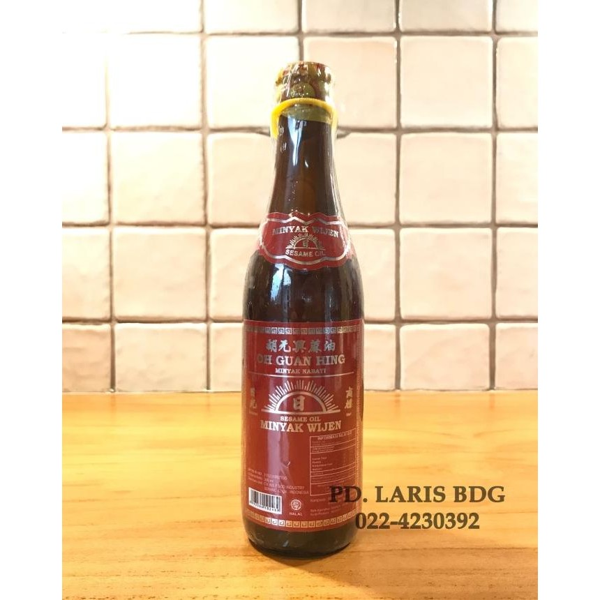 

MINYAK WIJEN CAP MATAHARI OH GUAN HING 300ML (SUN BRAND SESAME OIL) nUg