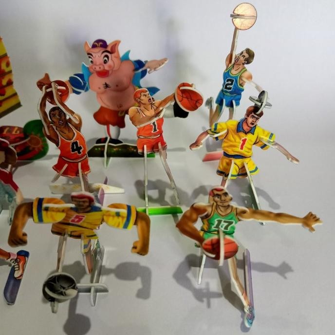 Vintage Toys Puzzle 3D Athlete dll (Mainan Jadul Bongkar Pasang Atlet)