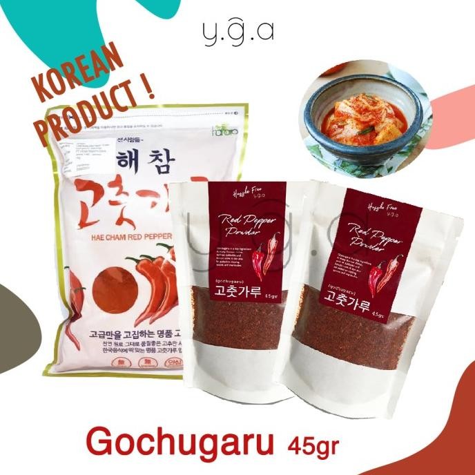 

Gochugaru 45gr / Bubuk Cabai Korea Kasar / Korean Red Pepper Powder nUg