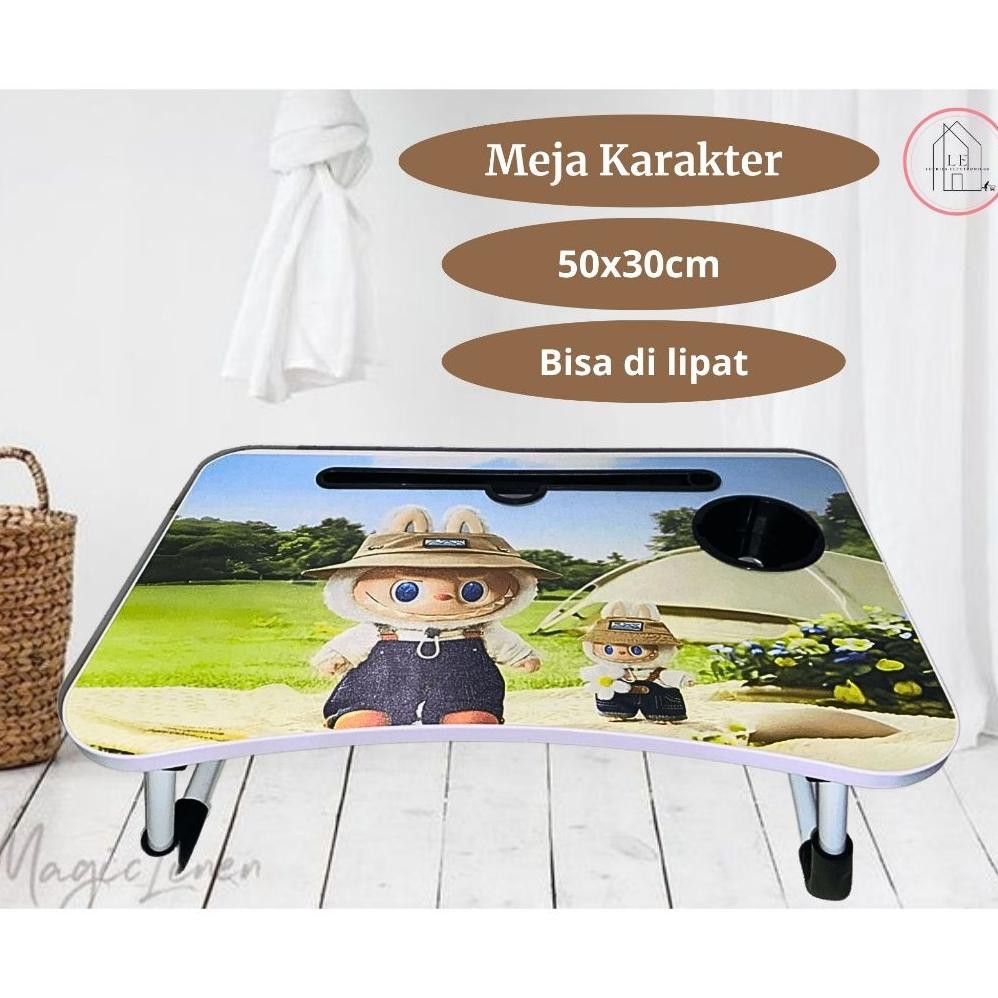 

MEJA LIPAT KARAKTER SERBAGUNA MEJA PORTABLE MEJA BELAJAR MEJA LIPAT LAPTOP PRAKTIS 50X30CM MEJA ANAK