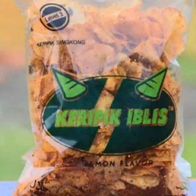 

KERIPIK IBLIS LEVEL 3 ISI 230 GR SAMA DGN KERIPIK RAWIT GALAK nUg