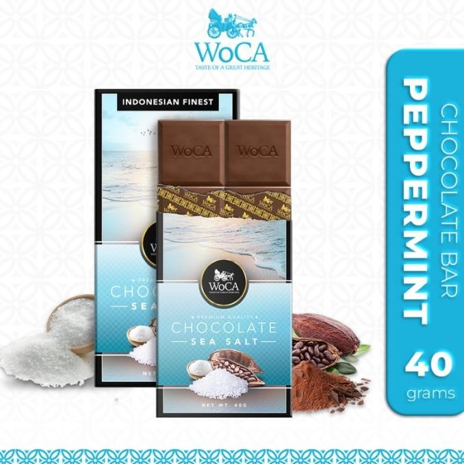 

WoCA Cokelat SeaSalt Premium Chocolate Bar 40 gram nUg