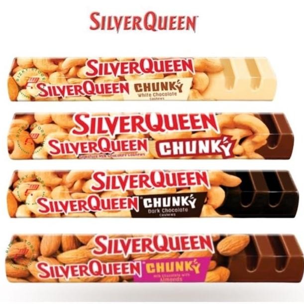 

Silverqueen Chunky Bar 95 g Halal Mede/ Almond nUg