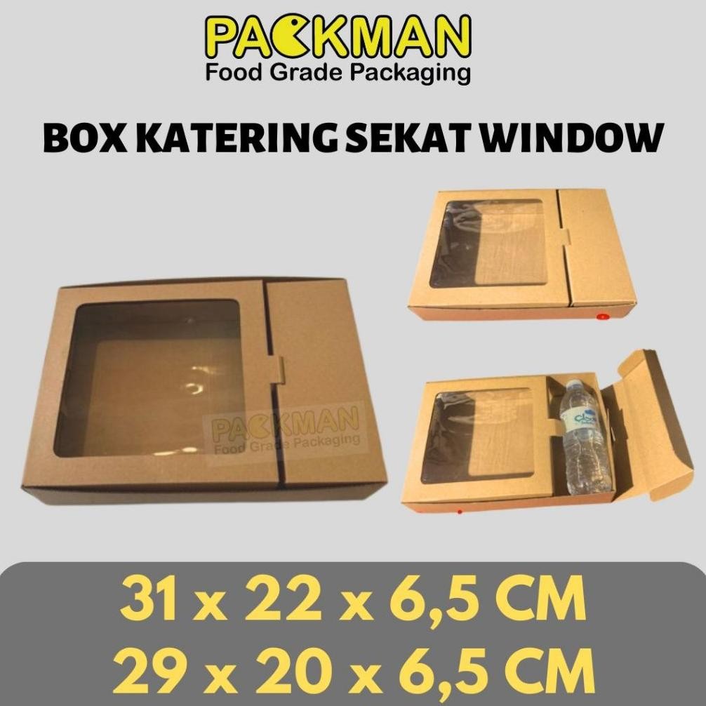 Bisa Cod Kardus Katering Sekat Window / Kotak Makanan / Box Karton Corugated Die Cut E-Flute/Hampers