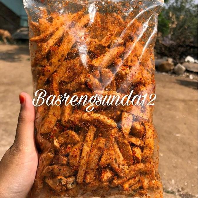 

[Beli Lokal] Basreng pedas Daun Jeruk isi 250 gram Cemilan Instan Food Snacks Goreng nUg