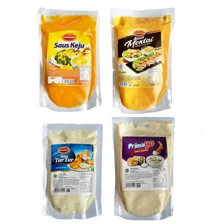 

Prima Agung Saus Keju / Saus Mentai / Saus Tar Tar / Garlic Mayo 500gr nUg