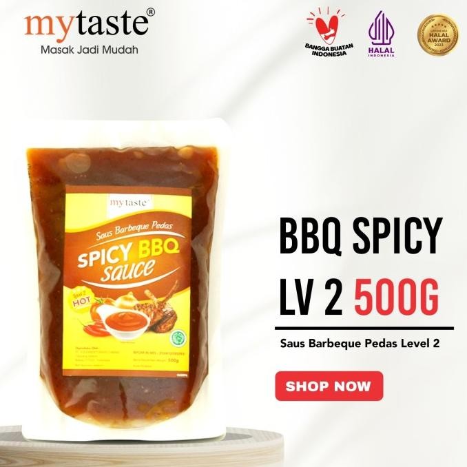 

Saus BBQ Pedas (Barbeque Spicy Sauce) Level 2 - 500g - My Taste nUg