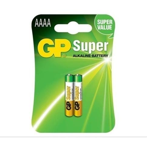Baterai GP Super Alkaline AAAA / A4 E96 1.5v isi 2 Batre pen stylus