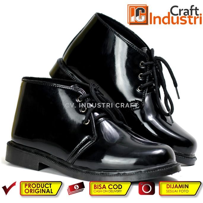 Sepatu PDH TNI Security Paskibra Pria Sekolah Oxford Pantofel Kilap