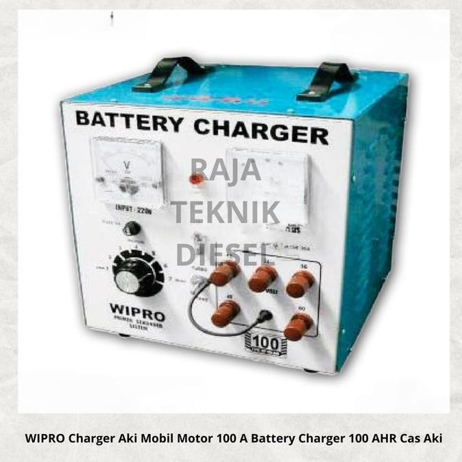 Promo Wipro Charger Aki Mobil Motor 100 A Battery Charger 100 Ahr Cas Aki