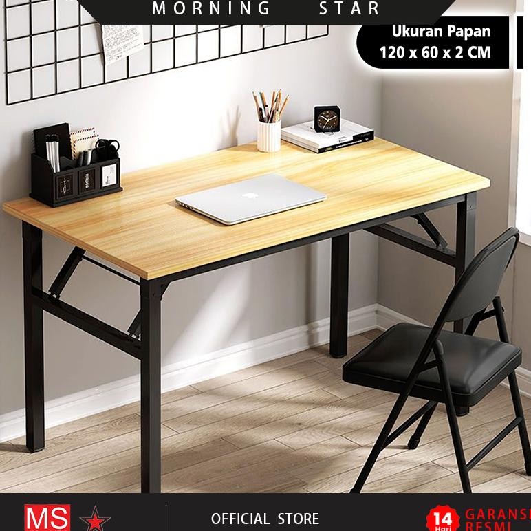 

MEJA LIPAT PORTABEL / MEJA KERJA KANTOR 120X60 CM / MEJA KAYU IBM MEETING MAKAN FOLDABLE DESK Z10A2