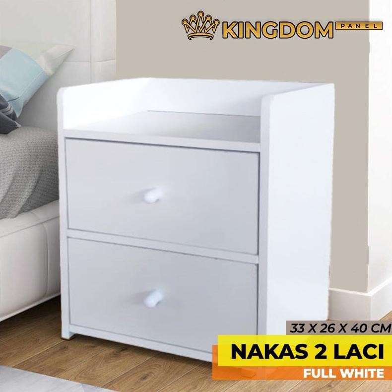 

MEJA NAKAS PUTIH KAMAR TIDUR MODY MINIMALIS / BEDSIDE TABLE