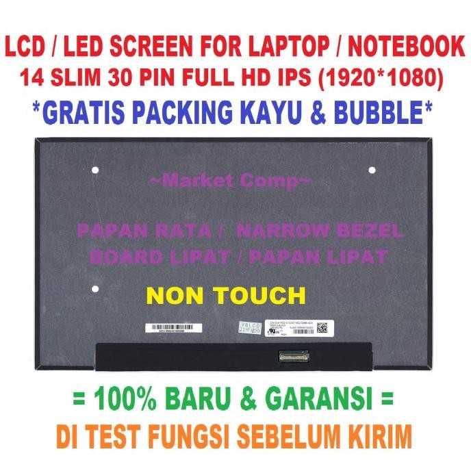 Layar Lcd Led Screen Asus Zenbook Ux434Fa Ux434Faw Ux434Fac Ux434F 14" New Stok