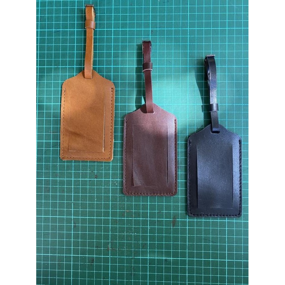 Tag Bagasi Kulit / Penanda Koper / Baggage Tag Kulit Asli