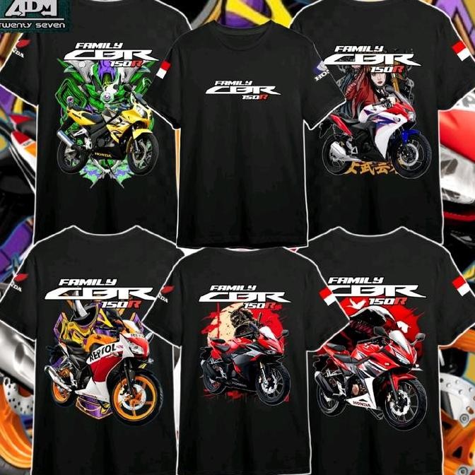 Murah Kaos Honda Cbr150R Tshirt Racing Dengan Logo Honda Cbr150R Unik - Sport New Old