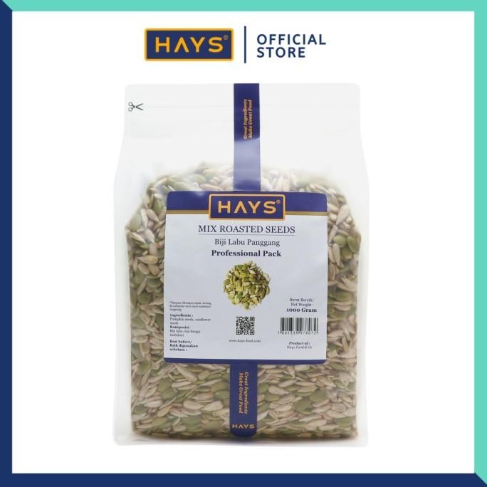 

Grosir Mix Roasted Seeds 1Kg (Pumpkin Seeds+Sunflower Seeds) - Hays