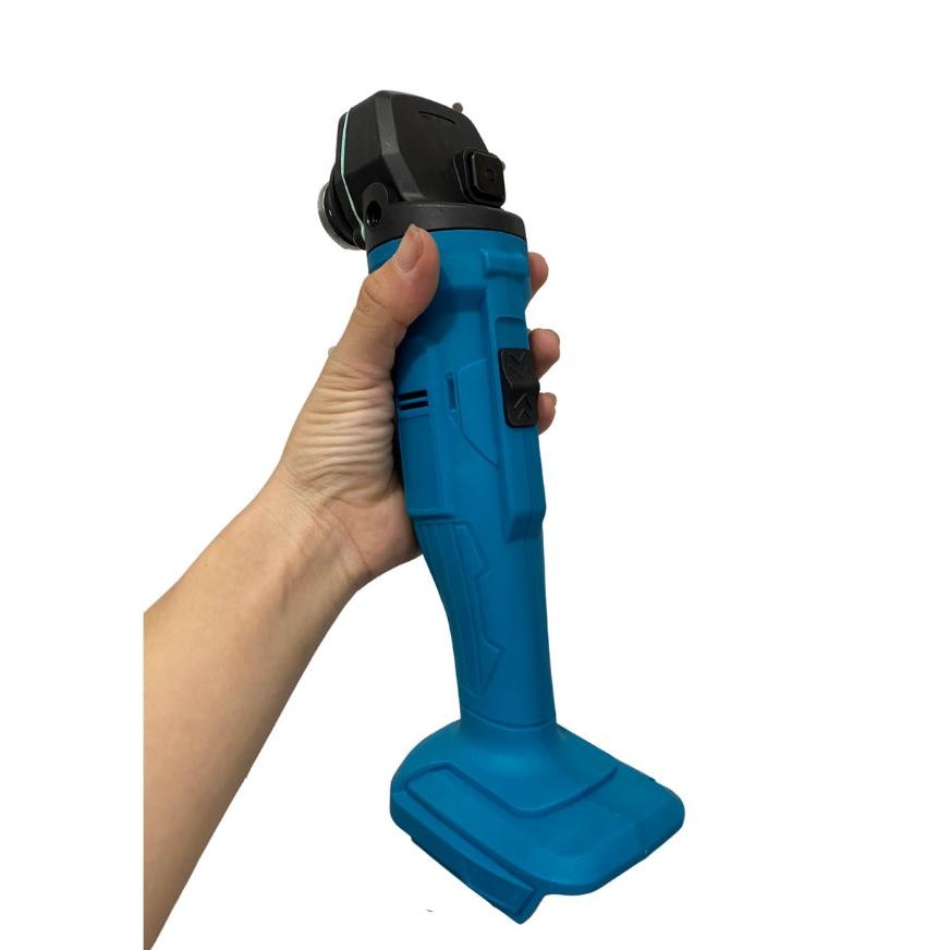 Mesin Cordless Gerinda FECA Grinda Tangan Baterai Angle Grinder 21v Set Lengkap 2 Baterai + Pengisi 