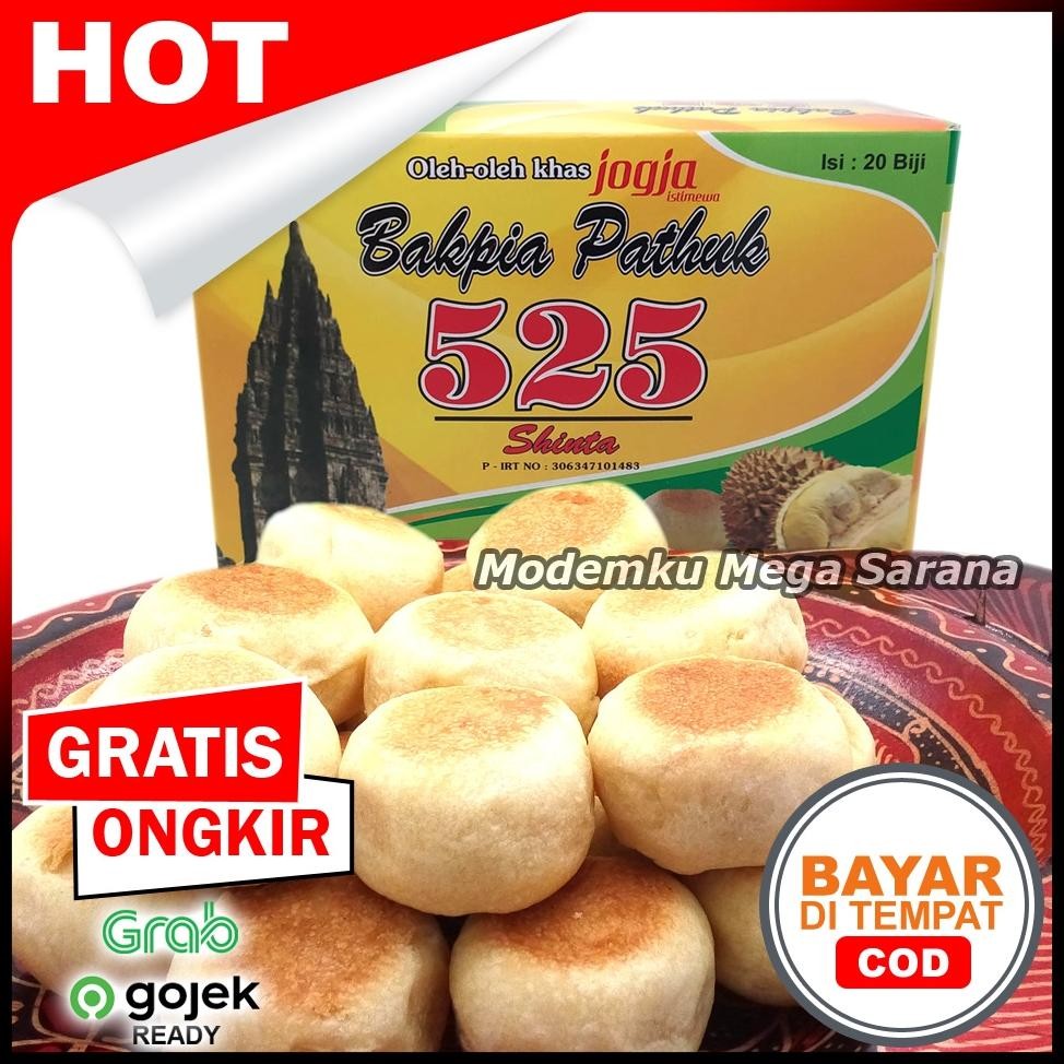 

Er-56 Bakpia Pathok 525 Asli Jogja - Kering - Rasa Durian - 20 Biji