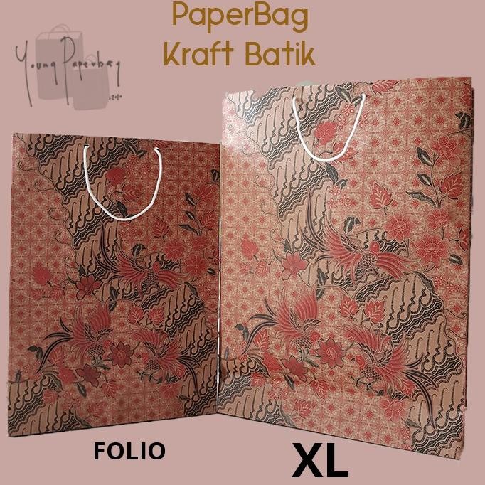 

Rhh-1823 Paper Bag / Tas Kertas Batik Motif Burung Murah - Merah (1 Lusin=12 Pcs)