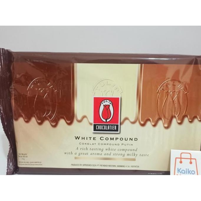 

Tulip White Compound Chocolate 1Kg - Tulip Coklat Putih Compound liquid