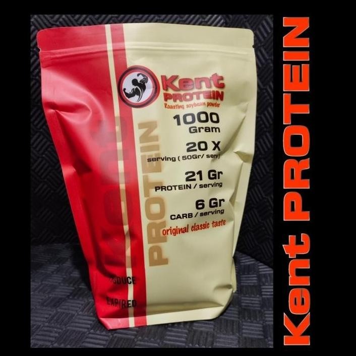 Terlaris Kent Protein 1Kg Whey Protein Low Budget 100% Roasted Soy Bean Susu Good Quality