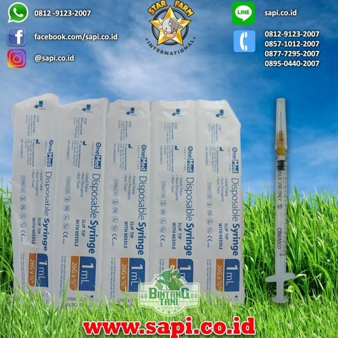 Syringe/Spuit/Spet 1ml (1box isi 100)