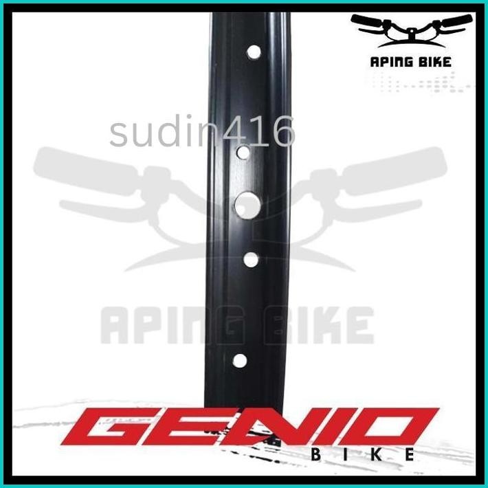 VELG ALLOY GENIO 20 36H HITAM RIMS SEPEDA PELEK ALOY SEPEDA