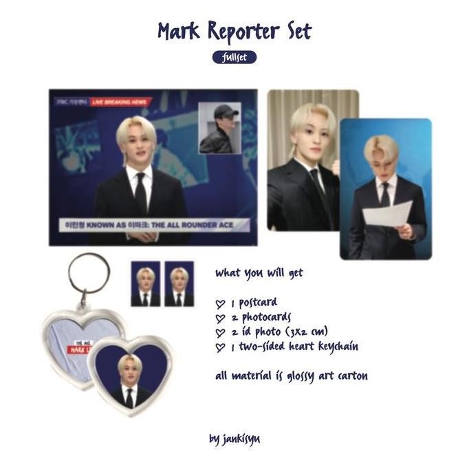 TERSEDIA Mark Reporter Set (postcard, photocard, id photo, keychain)