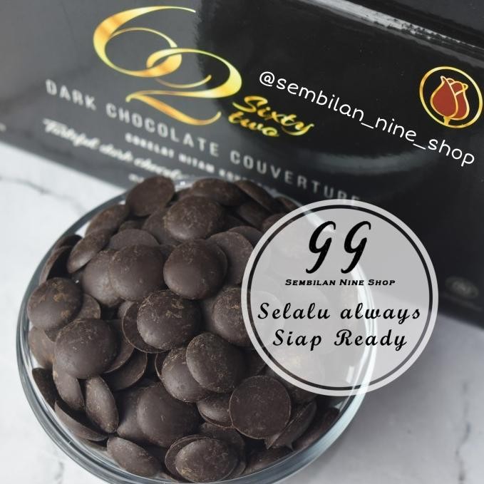 

Tulip 62% Dark Couverture 250 Gram Chocolate Cokelat Coklat Hitam liquid