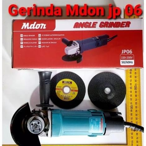 MURAH BISA COD Mesin Gerinda Tangan/ gerinda listrik Angle grinder Mdon jp06 GRINDA TANGAN MDON BONU