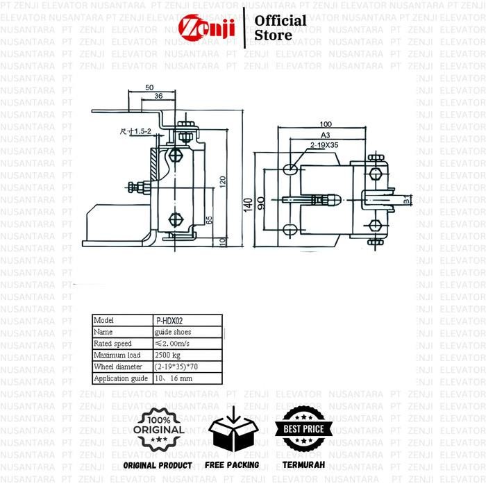 Guide Shoe Lift/Elevator Guide Shoe Car/Guide Shoe K13/Guide Shoe Car Original Dan Terpercaya