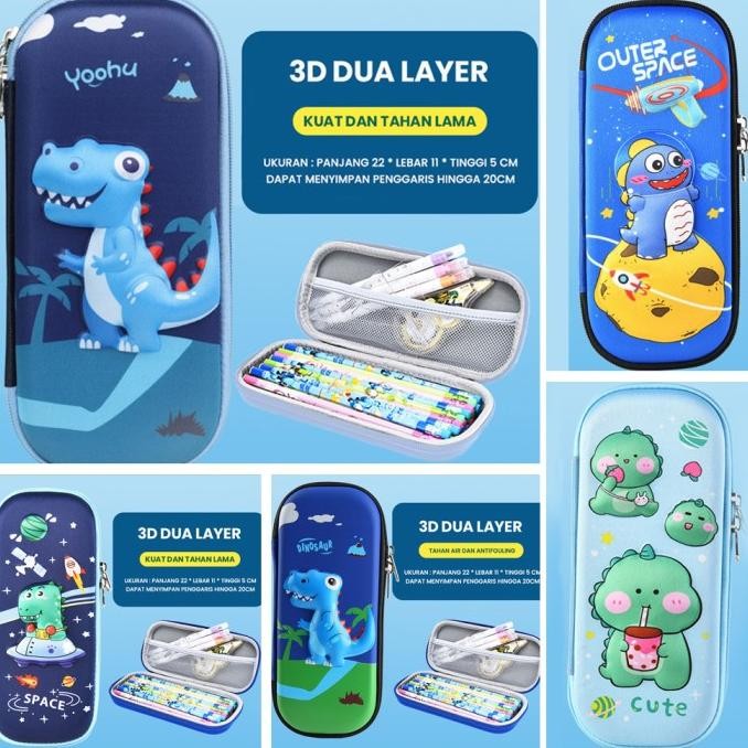 

Tempat Pensil 3d Timbul Karakter Dinosaurus / Tempat Alat Tulis liquid