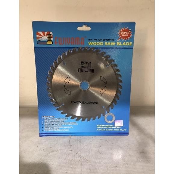 dg-4 hj-64 mata gergaji kayu 7 inch / mata gergaji kayu 7x40t fujiyama / mata circular saw kayu tct 