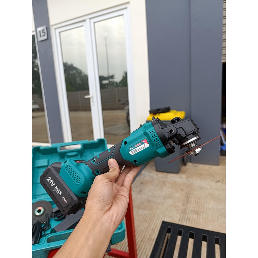 Mesin Angle Gerinda Baterai Cordless 2 Baterai MAILTANK sekelas grinder gurinda Penggiling Sudut Lis