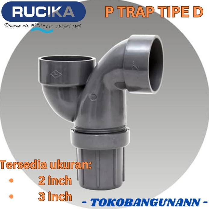 Terlaris P-Trap V Trap P Trap Leher Angsa Saringan Pipa Wastafel Pvc Rucika