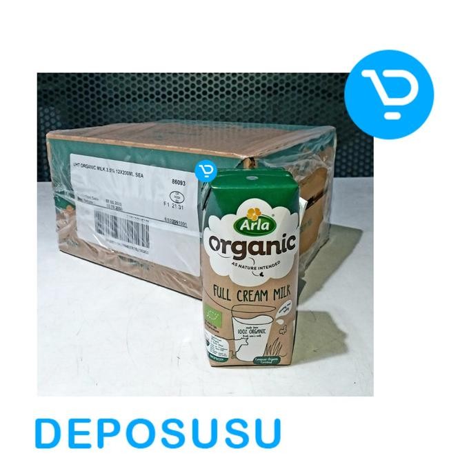 

Susu Uht Arla Organic Full Cream Milk 1Carton 12X200 Ml Promo