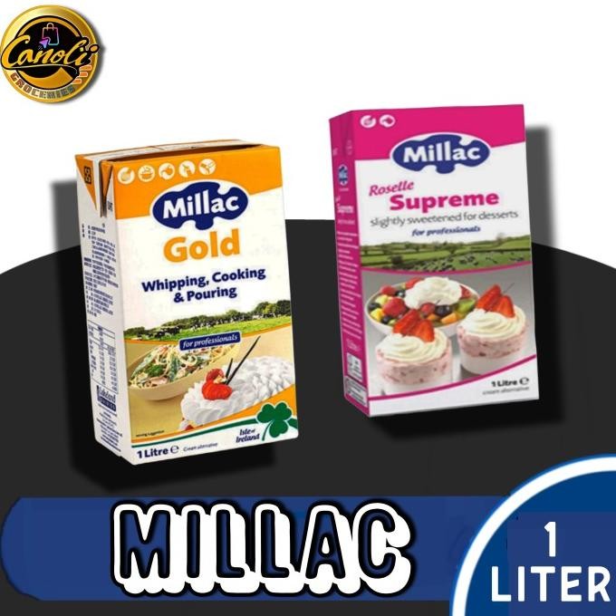 

Millac Gold Whipping Cream 1 Liter / Roselle Supreme / 1Ltr / Milac Terlaris