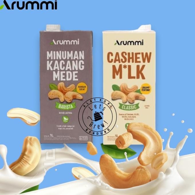 

Arummi Cashew Milk Classic & Barista 1L / Minuman Kacang Mede 1Liter Best Seller