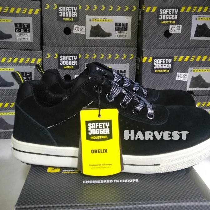 Sepatu Safety Jogger Obelix Black