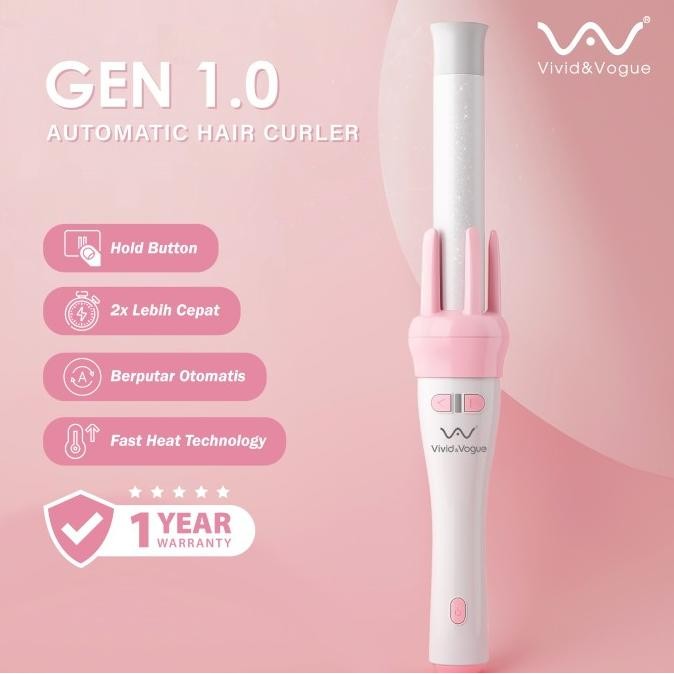 Original Vivid Vogue Curling Iron Catokan Curly Otomatis 28mm
