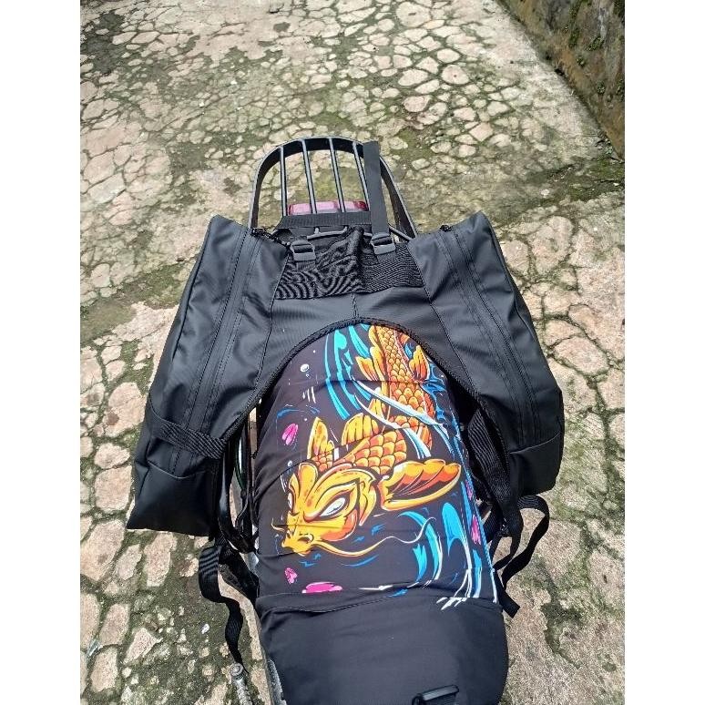 sidebag adventur djkr243 , tas samping motor buat touring, tas bagasi