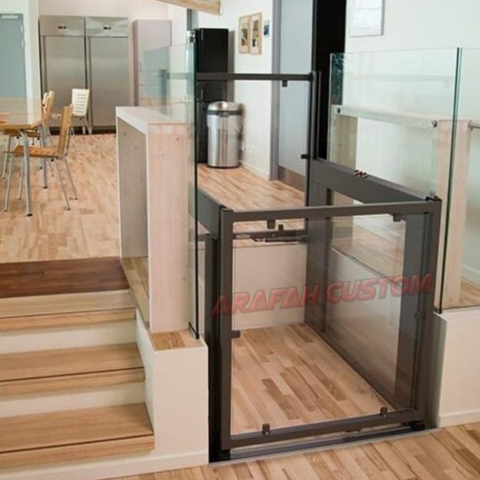 Lift Rumah Untuk Angkut Kursi Roda Orang Tua Lansia Berat 600Kg